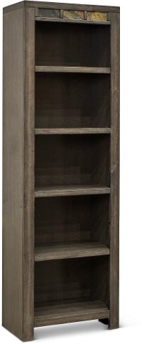 Driftwood Gray Entertainment Center Bookcase - Castle Creek-2