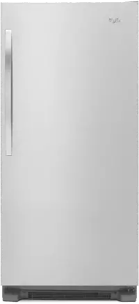 WSR57R18DM Whirlpool 18 cu ft Refrigerator - 30 Inch, Stainless Steel