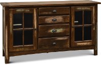 Rustic Distressed Brown TV Stand - Cambridge-2
