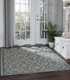 VND16155X8 5 x 7 Medium Villa Geometric Teal Indoor-Outdoor Rug - Veranda
