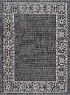 VND18035X8 5 x 7 Medium Varrock Border Black Indoor-Outdoor Rug - Veranda