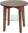 Clearance Modern Walnut End Table - Bellemie