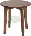 Modern Walnut End Table - Bellemie
