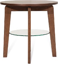 Modern Walnut End Table - Bellemie-2