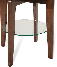 Modern Walnut End Table - Bellemie-3