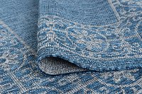 VND18148X10 8 x 10 Large Border Indigo Blue Indoor-Outdoor Rug - Veranda-6