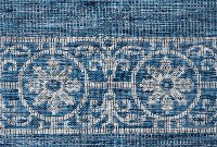 VND18148X10 8 x 10 Large Border Indigo Blue Indoor-Outdoor Rug - Veranda-8
