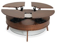 Modern Lift-top Round Cocktail Table - Bellemie-6