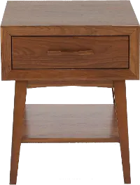 Venice Light Walnut End Table - Large
