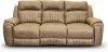 SoCozi Vintage Taupe Power Reclining Sofa - Silver Screen