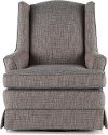 Gray-Brown Transitional Swivel Glider - Natasha