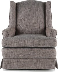 Gray-Brown Transitional Swivel Glider - Natasha