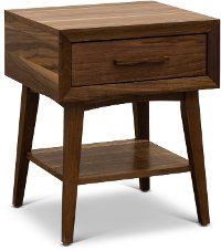 Venice Transitional Light Walnut Small End Table-3
