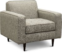 Mid Century Modern Black and White Pepper Chair - Zane