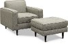 Mid Century Modern Black and White Pepper Chair - Zane-2