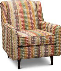 Mid Century Modern Multi Color Accent Chair - Zane