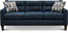 Contemporary Indigo Blue Sofa - Brody