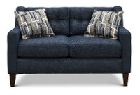 Contemporary Indigo Blue Loveseat - Brody