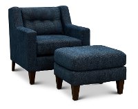 Contemporary Indigo Blue Chair - Brody-2