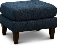 Contemporary Indigo Blue Ottoman - Brody-2