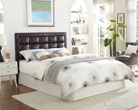 Contemporary Espresso Brown Full-Queen Headboard - Twilight