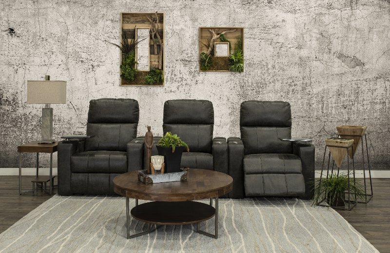 Charcoal Gray 3 Piece Power Home Theater Seating Headliner Rc Charcoal Gray 3 Piece Power Home Theater Seating Headliner Rc Willey Furniture