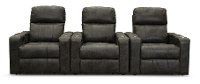 Charcoal Gray 3 Piece Power Home Theater Seating - Headliner-4