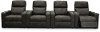 Charcoal Gray 4 Piece Power Home Theater Seating - Headliner