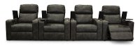 Charcoal Gray 4 Piece Power Home Theater Seating - Headliner-3