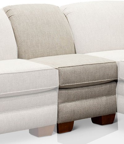 Casual Classic Earth Beige Armless Chair - Monroe