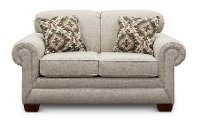 Casual Classic Earth Beige Loveseat - Monroe