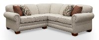 Beige 2 Piece Sectional Sofa with LAF Loveseat - Monroe