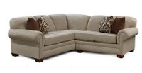 Beige 2 Piece Sectional Sofa with LAF Loveseat - Monroe-2