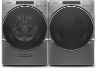 KIT Whirlpool Closet-depth Laundry Kit with Front Load Washer and Electric Dryer - Chrome