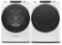 KIT Whirlpool Front Load Washer and Electric Dryer Laundry Pair - White