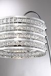 Chrome, Stainless and Crystal Arch Floor Lamp-2