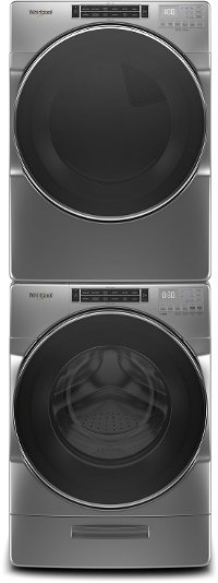 KIT Whirlpool Laundry Pair with Front Load Washer and Gas Dryer - Chrome-2
