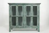 Rustic Shores Surfside Blue Accent Cabinet
