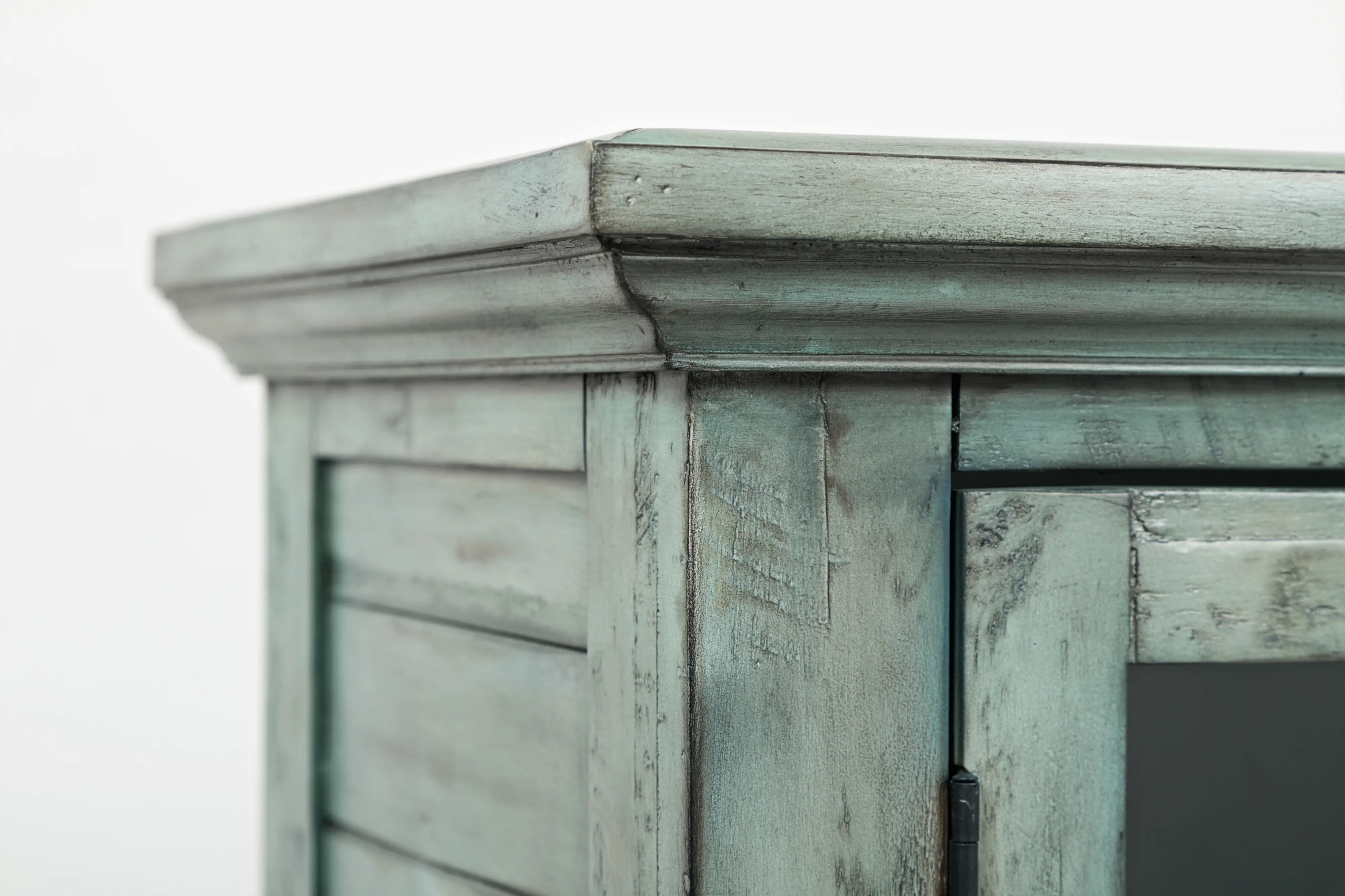 Rustic Shores Surfside Blue Accent Cabinet-4
