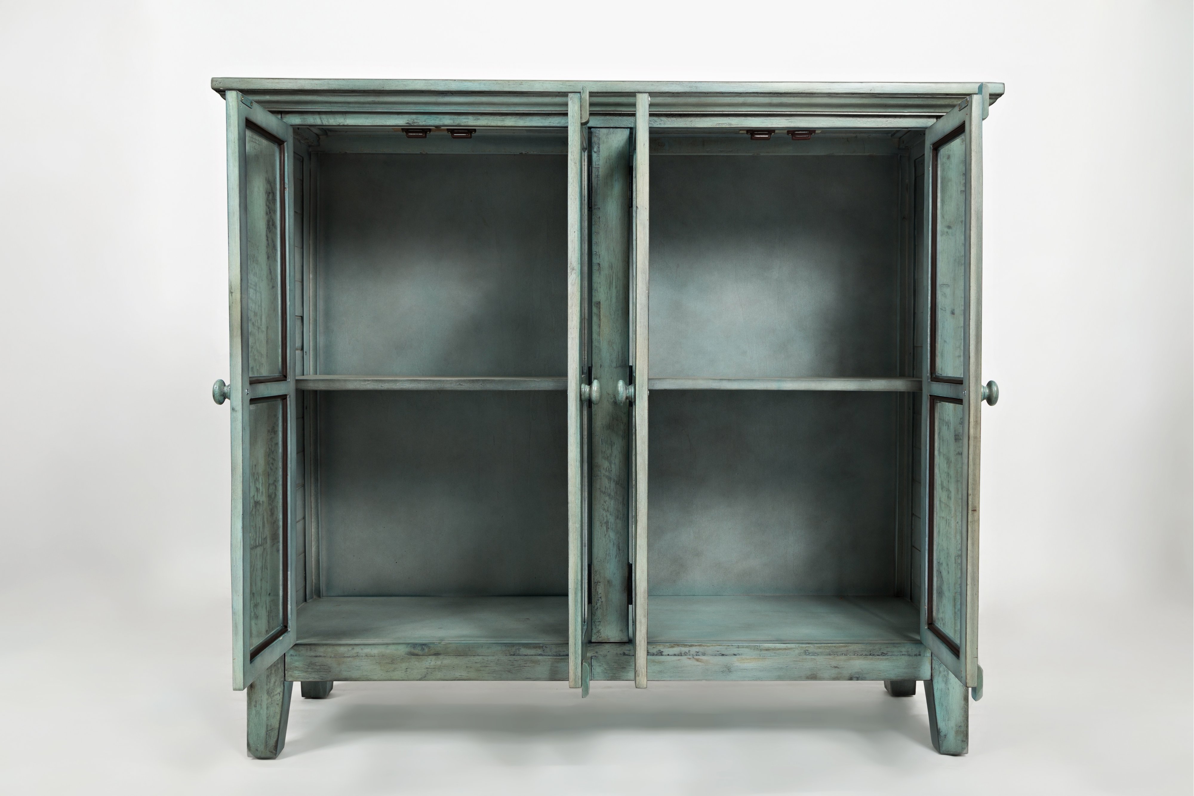 Rustic Surfside Blue Accent Cabinet - Rustic Shores-2
