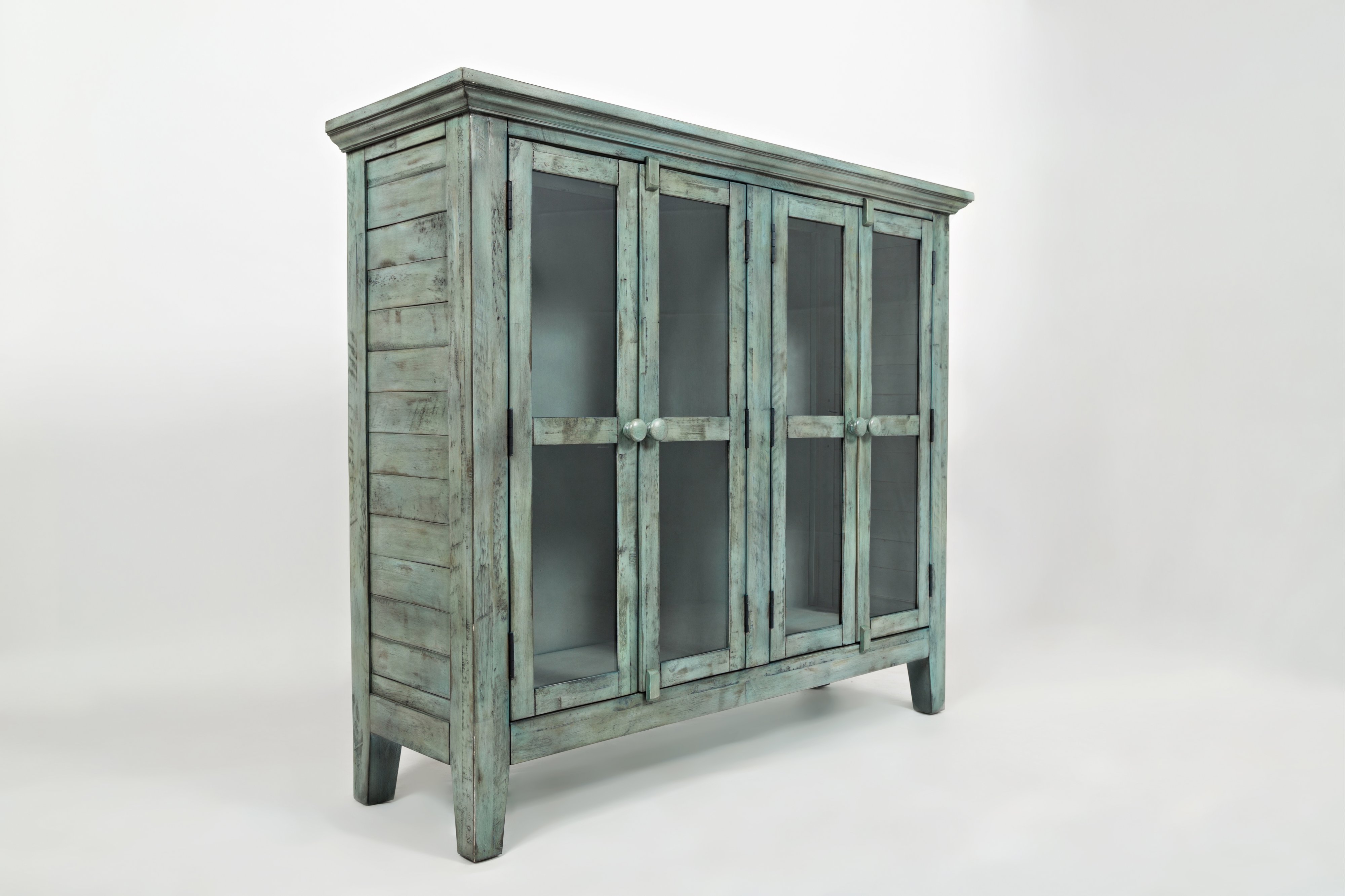 Rustic Surfside Blue Accent Cabinet - Rustic Shores-3