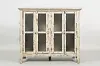 Clearance Rustic Shores Cream Scrimshaw Accent Cabinet
