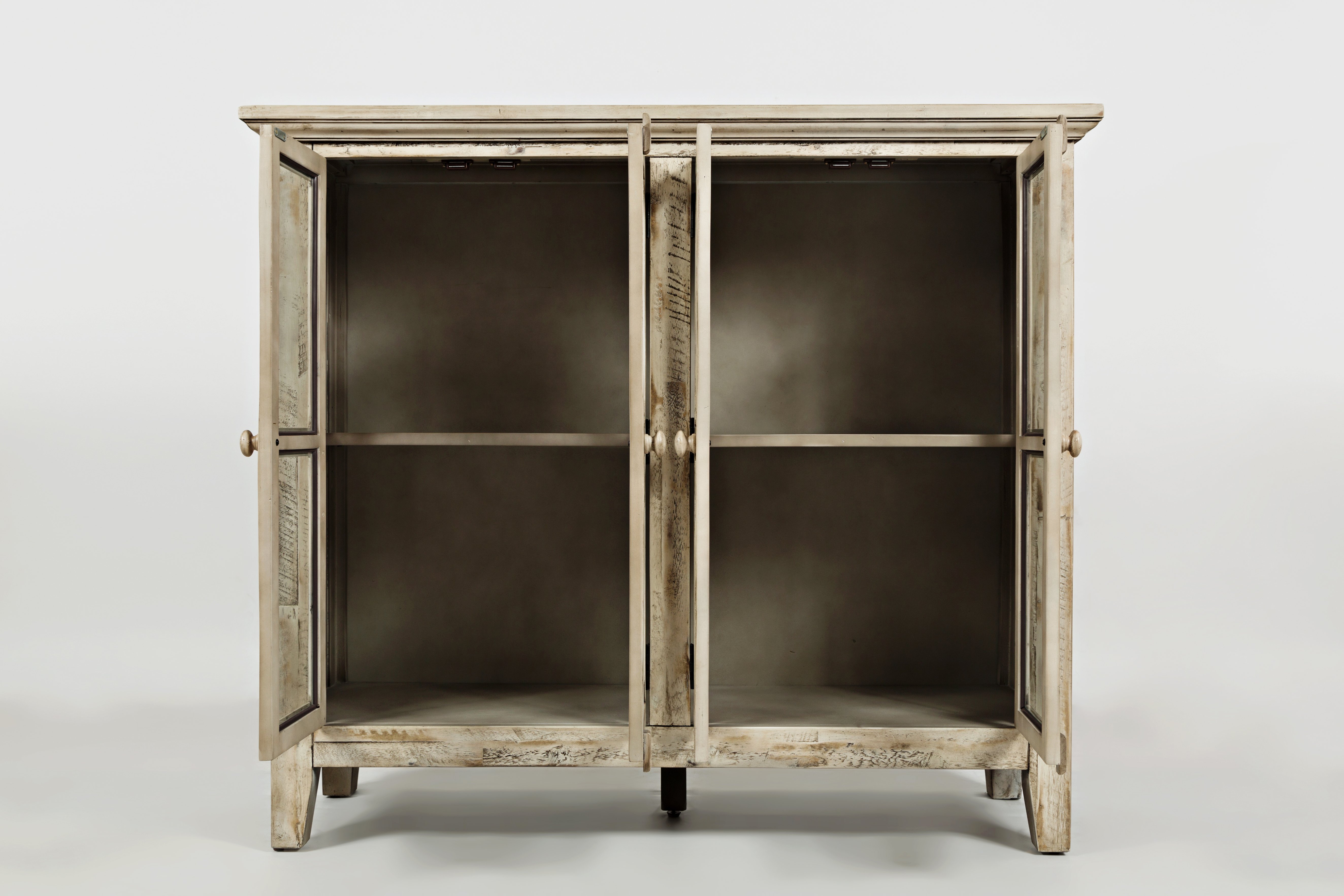 Rustic Shores Cream Scrimshaw Accent Cabinet-5