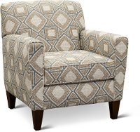 Contemporary Linen and Gray Accent Chair - Angie-2