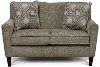 Casual Modern Linen Gray Loveseat - Angie
