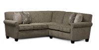 Casual Linen Gray 2 Piece Sectional with RAF Sofa - Angie-2