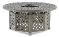 Macan Gray Patio Fire Pit with Accessories