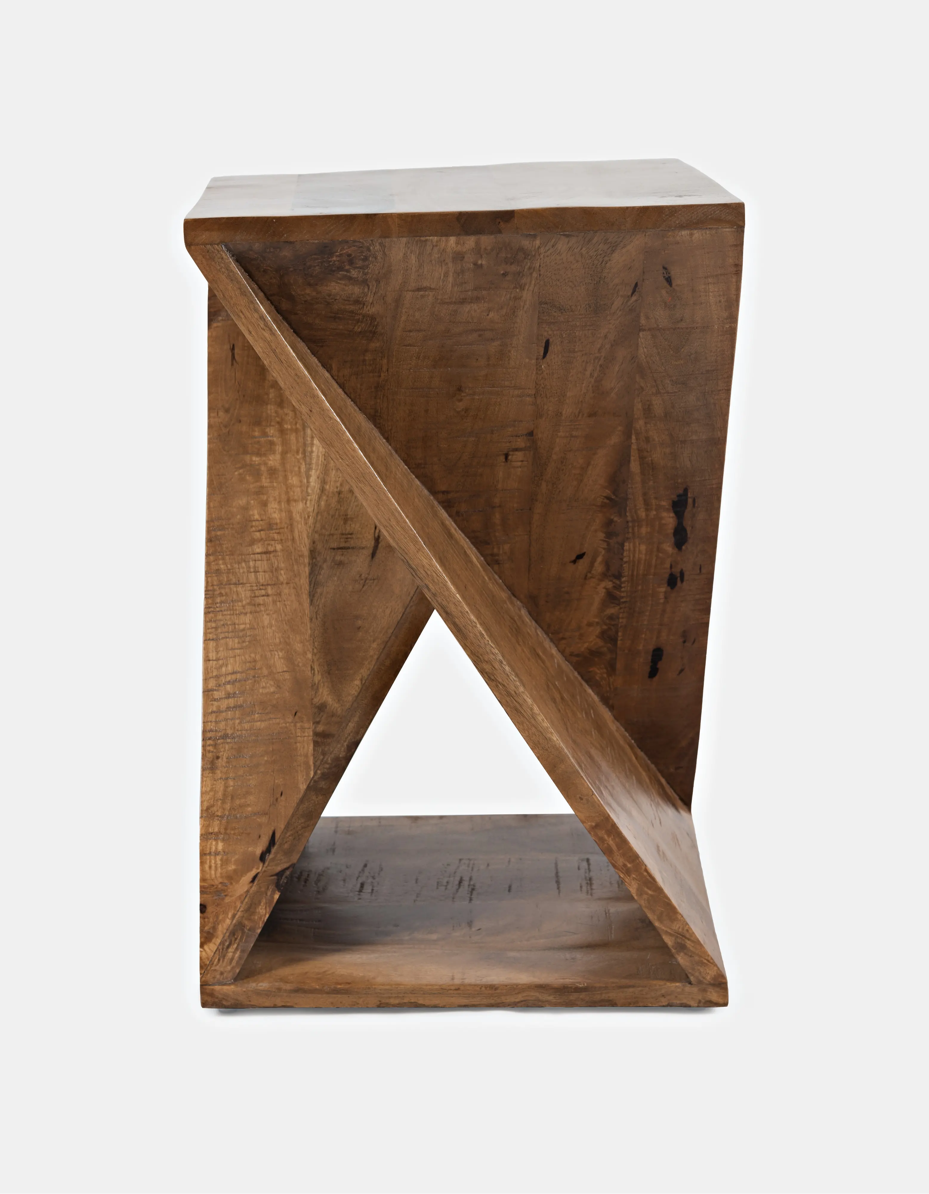 Solid Mango Wood Contemporary Accent Table - Global Archive-3