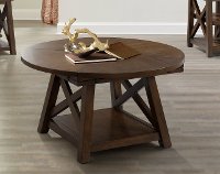 Cherry Brown Flip Top Coffee Table - Cherry-2