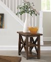 Cherry Brown Chair Side Table - Cherry